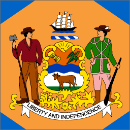 Delaware State Flag - Detail