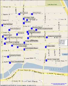 Navy Pier Hotels Map