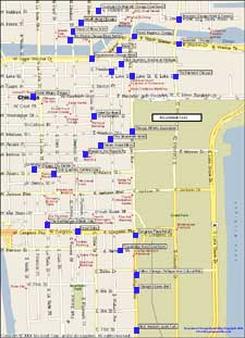 Downtown Chicago Hotels Map