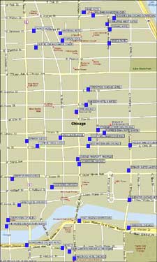 North Michigan Hotels Map