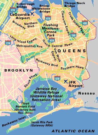 Map of Queens