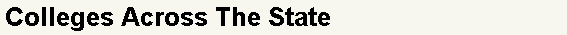 Colleges Across The State