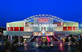 The Thomas & Mack Center, located on the campus of the University of Nevada Las Vegas, is a state-of-the-art sports and entertainment facility. The facility was named for two prominent Las Vegas bankers, E. Parry Thomas and Jerome Mack, who established the original land foundation and donated $500,000 for feasibility studies and the initial architectural renderings. 